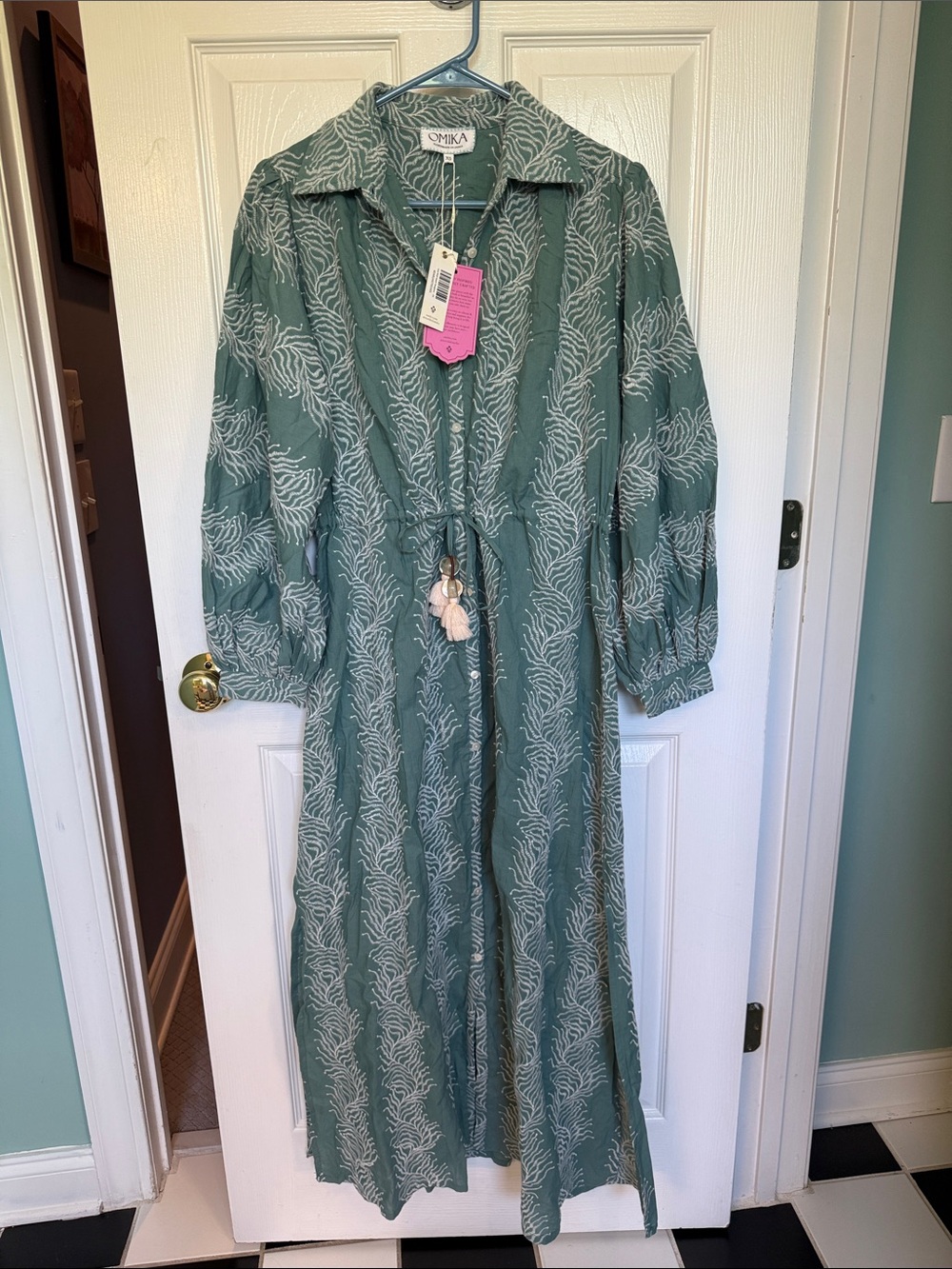 NWT Omika Aria Dress Satari Seaglass